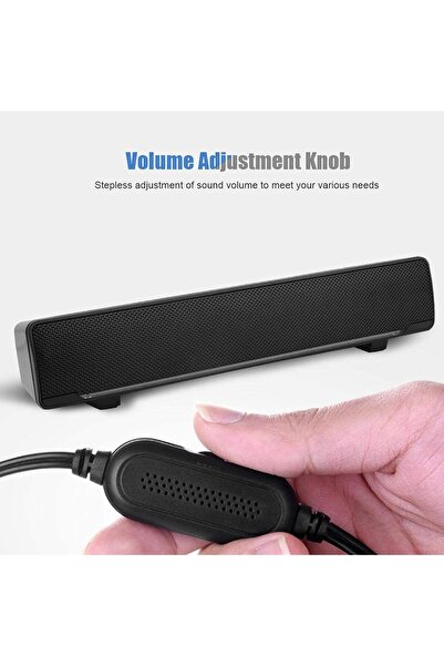 lnkoo Cici Glow USB Wired LED Computer Soundbar — 2 High-Power Speakers, 3D Stereo, 3.5mm Plug