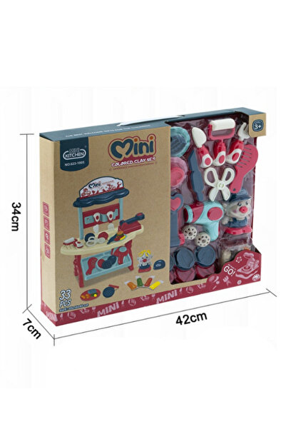 Other طاولة لعب صلصال للأطفال مع أدوات تلوين وتشكيل - 33 قطعة