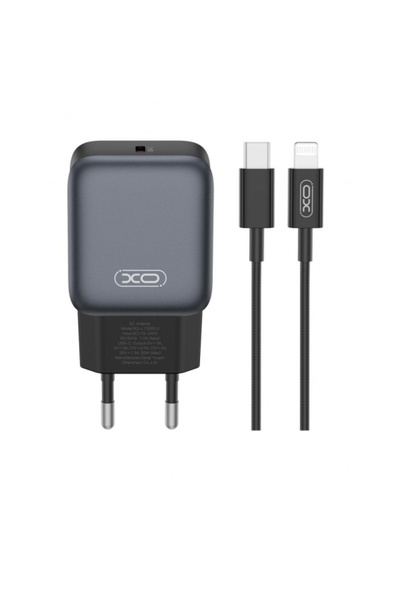 Apple Incarcator Retea Cu Cablu Lightning XO Design L155, 30W, 3A, 1 x USB-C, Negru