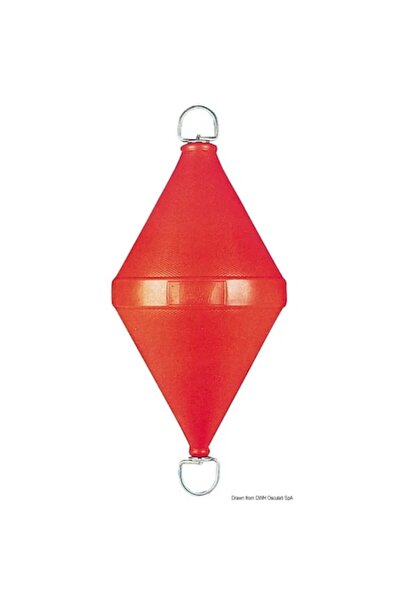 TNG Outdoor Blown Polyethylene Buoys with Pass-Through Rod, Diameter 13 mm, White, 15 Liters