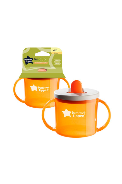 tommee tippee Cana First Cup, 190 ml, 4 luni +, Portocalie