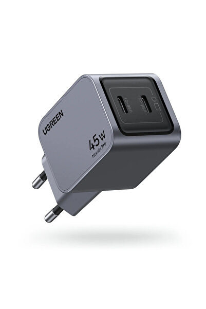 Ugreen X707 Nexode Pro Power Adapter, 45W, 3A, 2 x USB-C, Gray