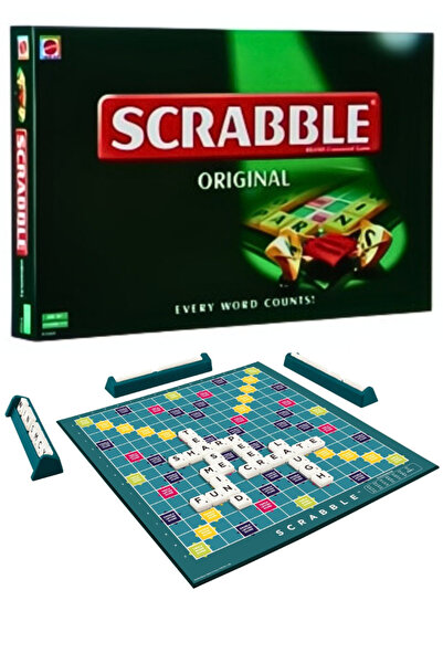 OEM Scrabble board game, English practice, Multicolor