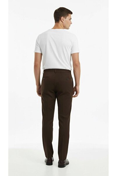 Plus Scorpion Ανδρικό υφασμάτινο παντελόνι με κορδόνια με λάστιχο στη μέση εφαρμοστό – Άνετο και κομψό παντελόνι για καθημερινή χρήση