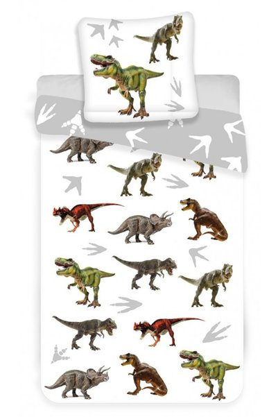 Dinozaur set de lenjerie de pat 140×200cm, 70×90 cm