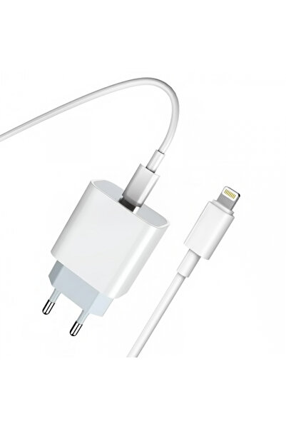 Apple Prestico F8S Power Adapter with Lightning Cable, 20W, 3A, 1 x USB-C, White