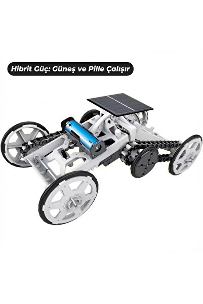 craftivio Güneş Enerjili Ve Pilli Tırmanan Araba Robot Kiti - Kendin Yap (diy) Eğitici Bilim Deney Seti