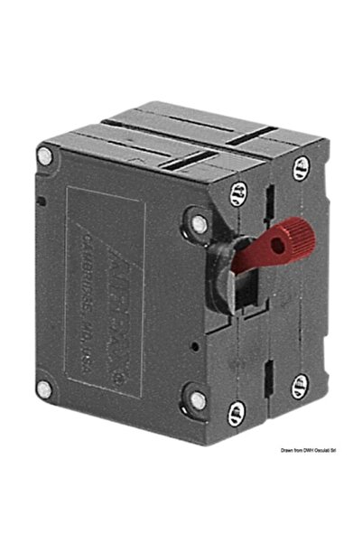 OSCULATI Întrerupător automat bipolar Airpax, 5 A, 80V CC, 19x51 mm, adâncime 41 mm