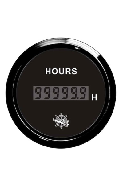 OSCULATI Contor digital de ore negru/negru,