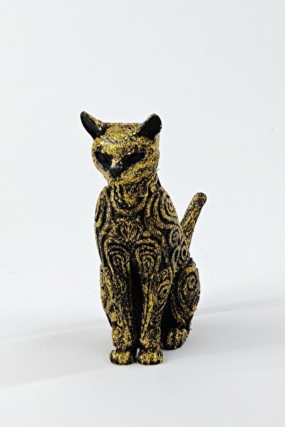 ChillOutlet Decorative Cat Gold 19x13x7 cm