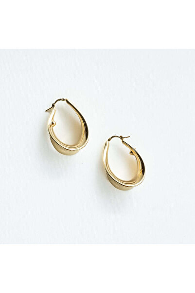 IOSA Cercei argint Sleek Teardrop Hoops
