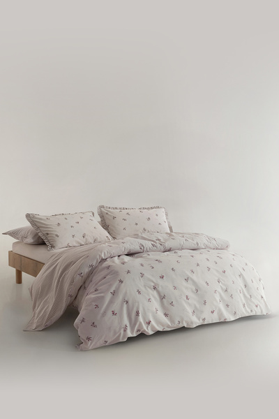 Yataş Piave Ranforce Double Duvet Cover Set - Ecru