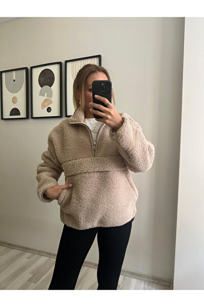 TB Butik Half Zip Plush Swet - Softshell Fleece