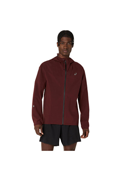 Asics METARUN WATERPROOF JACKET Erkek Bordo Ceket 2011D121-201