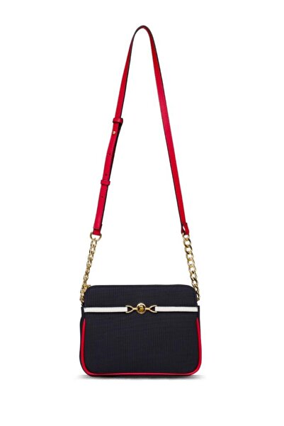 U.S. Polo Assn. Cross Strap Women's Bag Navy Blue-White-Red Us25239