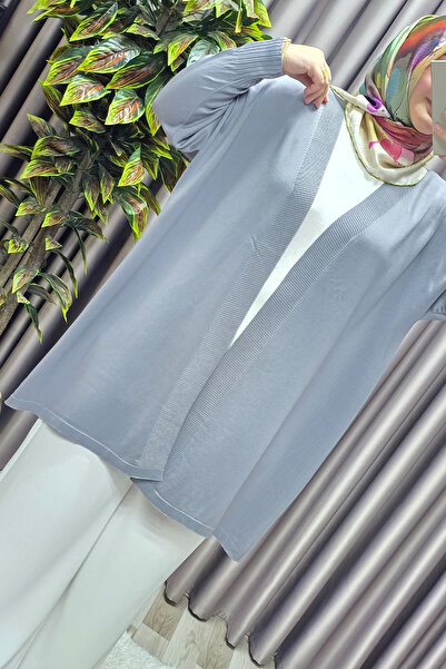 Elmas Tesettür Women's Clothing Plus Size Solid Color Standard Size Cardigan