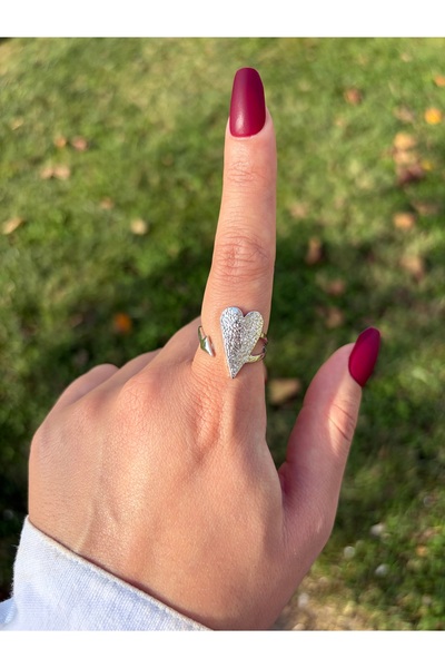 Eylülün Takısı Women's Silver Color Love Arrow Ring