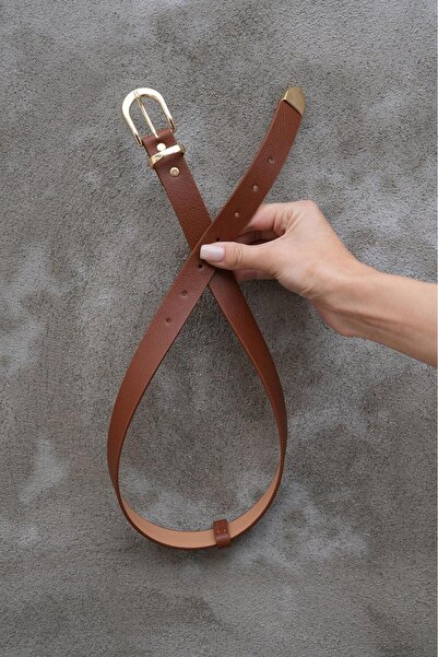 MODAM HİFA Gold Buckle Vintage Style Women's Belt Trouser Belt Dress Belt Shirt Belt Waist Belt