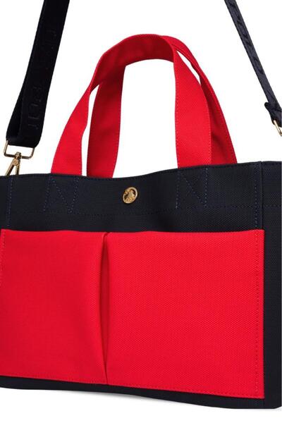 U.S. Polo Assn. Cross Strap Women's Bag Navy Blue-White-Red Us25260