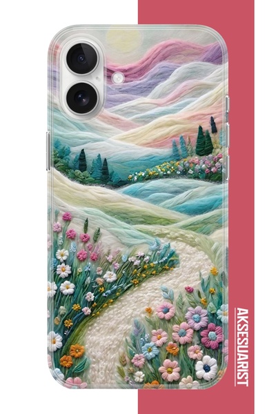 Iphone 16 Compatible Floral Plato UV Printed Silicone Case