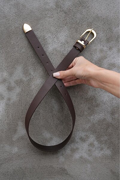 MODAM HİFA Gold Buckle Vintage Style Women's Belt Trouser Belt Dress Belt Shirt Belt Waist Belt