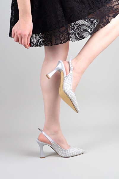 Birikon Sandor Stick Beaded Stiletto Silver