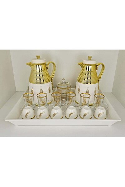 Radin مجموعة دمنهور للشاي والقهوة، 22 قطعة، مجموعة هدايا متكاملة للمنزل والمكتب وحفلات الزفاف