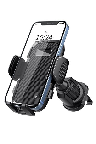 Generic Car Phone Holder Car Mount 360° Rotation for Air Vent Strong Metal Hook Mobile Holder