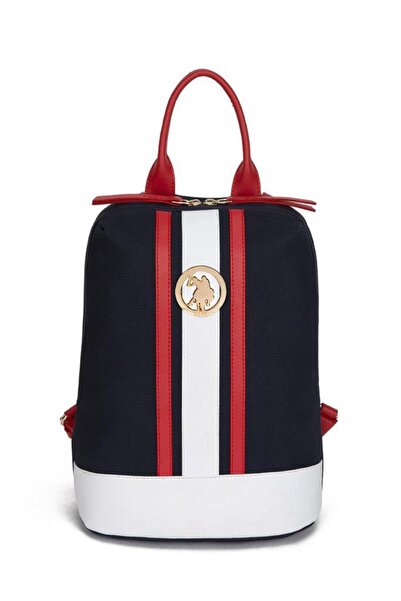 U.S. Polo Assn. Women's Backpack Navy Blue-Red 23Us8005