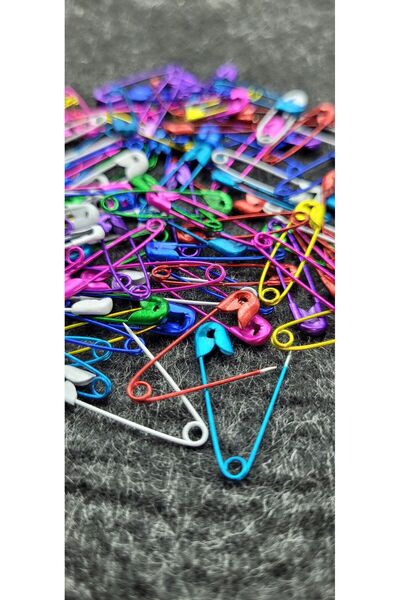 MODGER Mini Çengelli Iğne (2 Cm 1 Paket 50 Ad ) Renkli