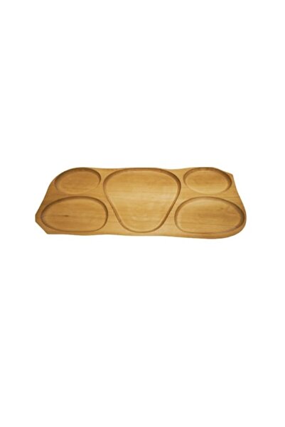 ArtKer beech wood serving platter, 5 compartments