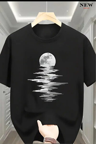 New Shine Full Moon Printed Oversized T-Shirt