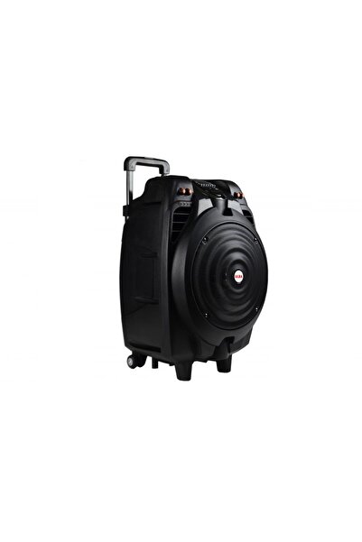 AKAI Portable Speaker, 50W Power, Remote Control, Microphone, Microphone and Guitar Input, Black