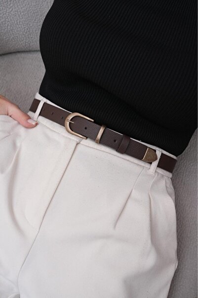 MODAM HİFA Antique Buckle Vintage Style Women's Belt Trouser Belt Dress Belt Shirt Belt Waist Belt