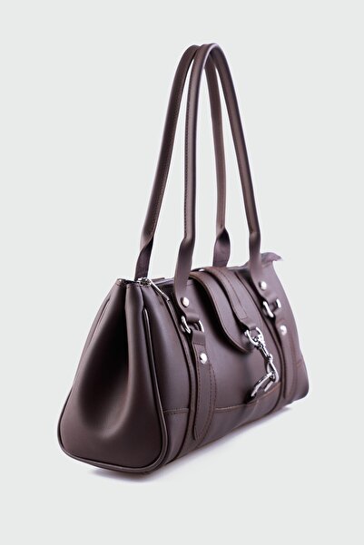 Shule Bags Noa Vintage Baguette Bag Brown