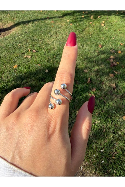 Eylülün Takısı Women's Silver Color Galaxy Ring