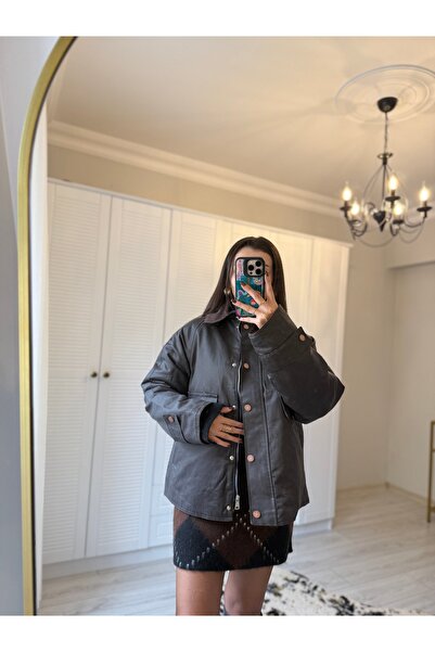 shop Kadife Yaka Kapitoneli Ekose Ceket