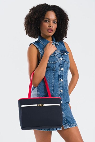 U.S. Polo Assn. Cross Strap Women's Bag Navy Blue-White-Red Us25233