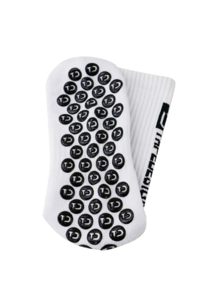 Shuttle Park Special Series White Anti-Slip Silicone Towel Sole Design Comfortable Stitch-Free Match Pro Football Athlete Socks