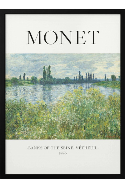 Tablouri Decor Πίνακας σε κορνίζα «Όχθες του Σηκουάνα» του Κλοντ Μονέ