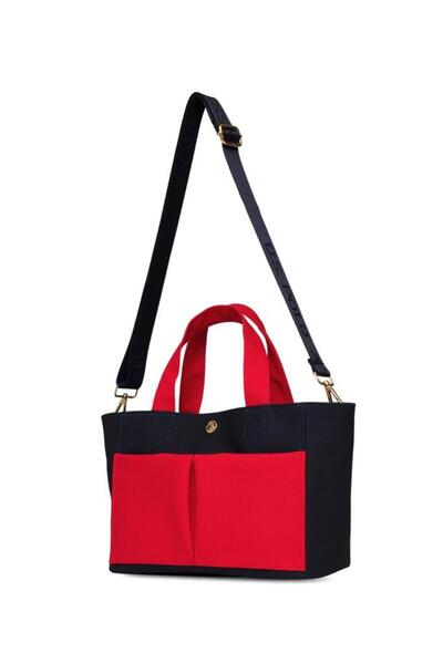 U.S. Polo Assn. Cross Strap Women's Bag Navy Blue-White-Red Us25260
