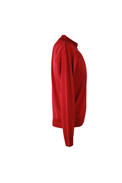 trender Half Fisherman Men's Burgundy Men's Sweater Ysn02