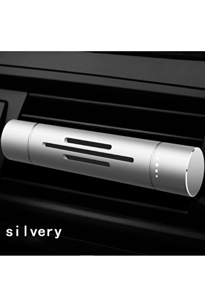 MaffStuff Car Air Freshener Silver Aluminum 8.2×1.4 cm – Set of 5 Refills, Natural Flavors
