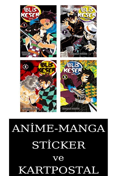 Gerekli Şeyler Yayıncılık İblis Keser 1-2-4-5 Manga Seti (4 KİTAP) / Demon Sl...