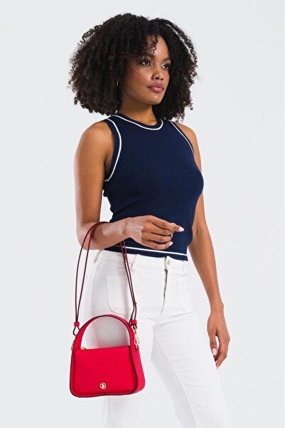 U.S. Polo Assn. Cross Strap Women's Bag Red Us25259