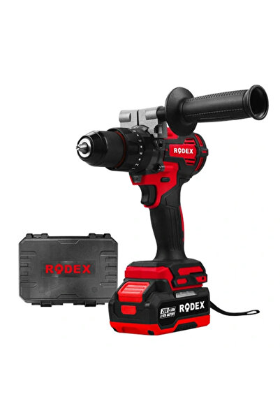 Rodex Akülü Darbeli Matkap 13MM 0-520/0-1700RPM 120NM 2 x LI-ION 20V/4.0Ah 2 Vites Kömürsüz Motor