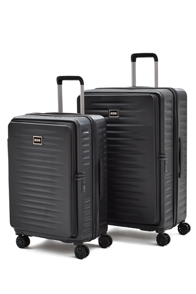 ELATAE Ground Körüklü 2’li Valiz Seti Büyük ve Orta Boy – Ultra Dayanıklı, Ge...