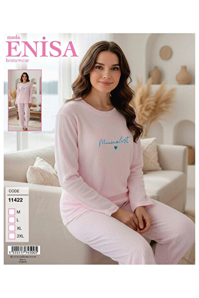 Freshness Enisa 11422 Γυναικείο σετ πιτζάμες με μακριά μανίκια