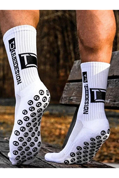 Shuttle Park Special Series White Anti-Slip Silicone Towel Sole Design Comfortable Stitch-Free Match Pro Football Athlete Socks