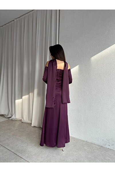 Mooi Butik Olivia Dress 8748 - Plum